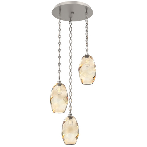 Ellisse Round 3pc Multi-Pendant Chain (1289|CNB0035-03-BS-OA-CH1-E2)