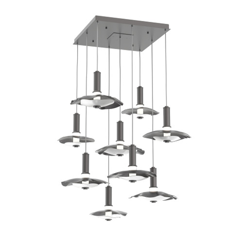 Cumulus Square 9pc Multi-Pendant (1289|CHB0099-09-GP-00-C01-L3-WI)