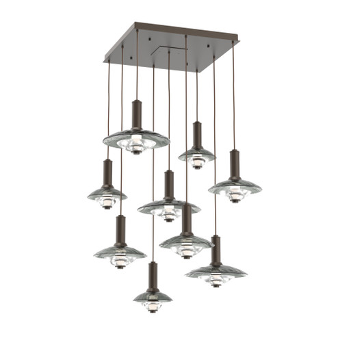 Cirrus Square 9pc Multi-Pendant (1289|CHB0098-09-FB-SG-C01-L3)