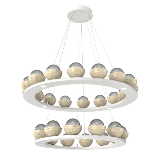 Cabochon Ring - Two-Tier (1289|CHB0093-2B-WI-S-CA1-L3-TR)