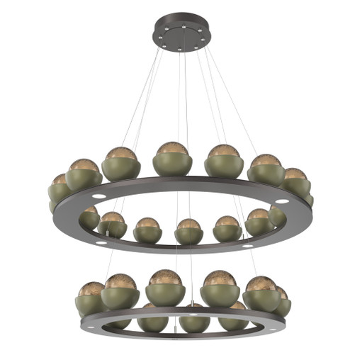 Cabochon Ring - Two-Tier (1289|CHB0093-2B-GP-B-CA1-L3-GE)