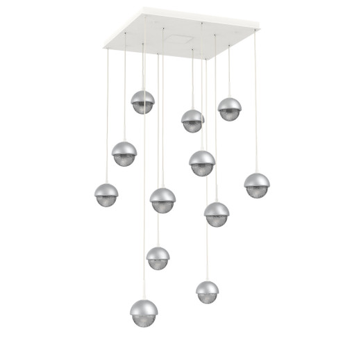 Cabochon Square 12pc Multi-Pendant (1289|CHB0093-12-WI-S-C01-L1-CS)