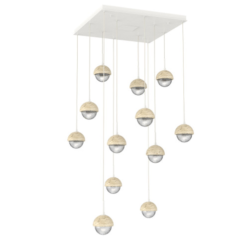 Cabochon Square 12pc Multi-Pendant (1289|CHB0093-12-WI-C-C01-L1-TR)