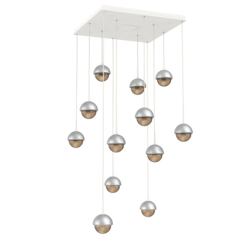 Cabochon Square 12pc Multi-Pendant (1289|CHB0093-12-WI-B-C01-L1-CS)