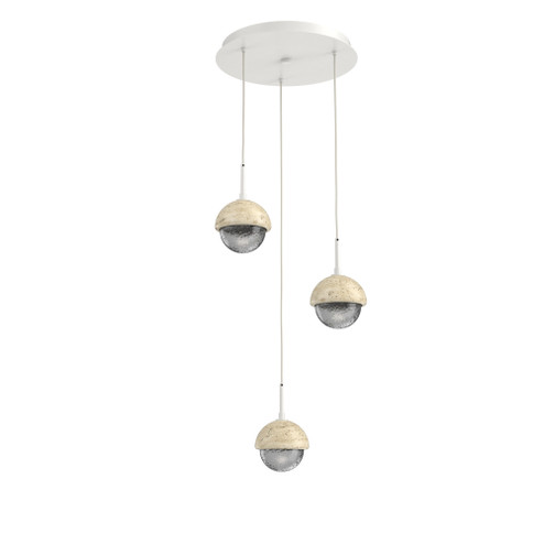 Cabochon Round 3pc Multi-Pendant (1289|CHB0093-03-WI-S-C01-L1-TR)