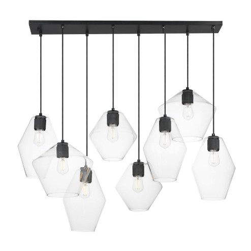 Geode-Multi-Light Pendant (19|21339CLBK)