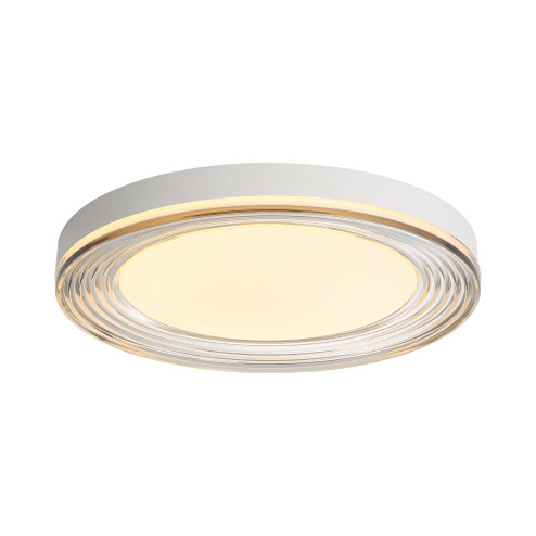 Wry Lighting Ondulada Integrated LED 20in Flush Mount in Sand White and Smoky Acrylic (36|9518-20 SNW-SMK)