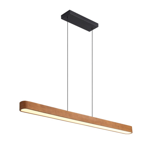 Wry Lighting Silva Integrated LED Pendant in Walnut (36|4962-48 WA)