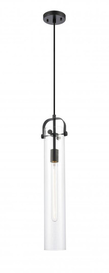 Pilaster - 1 Light - 4 inch Glass - Matte Black - Pendant (3442|413-1PS-BK-G413-1S-4CL)