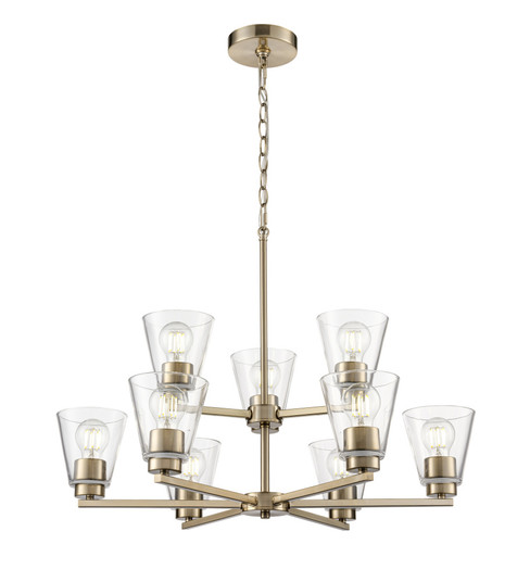 Strayhan 28.5'' 9-Light Chandelier -  Modern Gold (670|64109-MG)