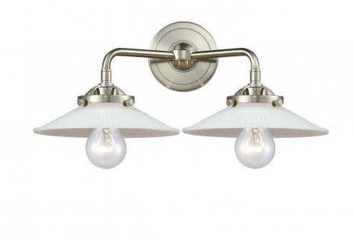 Halophane 2 Light Bath Vanity Light (3442|284-2W-SN-G1)
