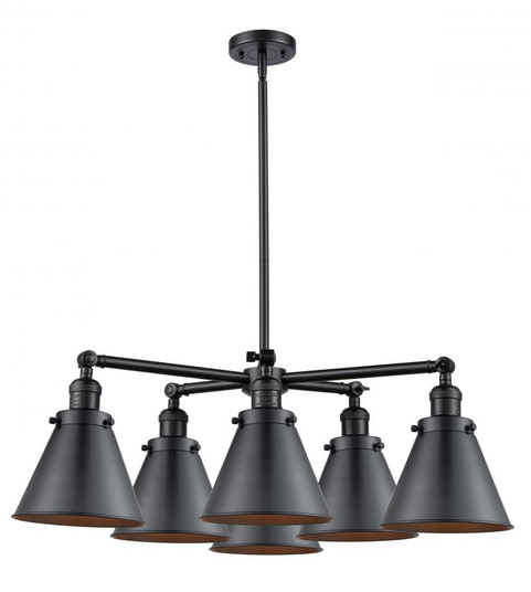 Appalachian 6 Light Chandelier (3442|207-6CR-BK-M13-BK)