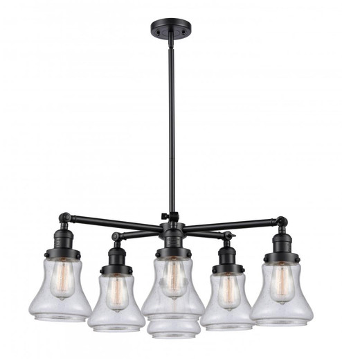 Bellmont 6 Light Chandelier (3442|207-6CR-BK-G194)