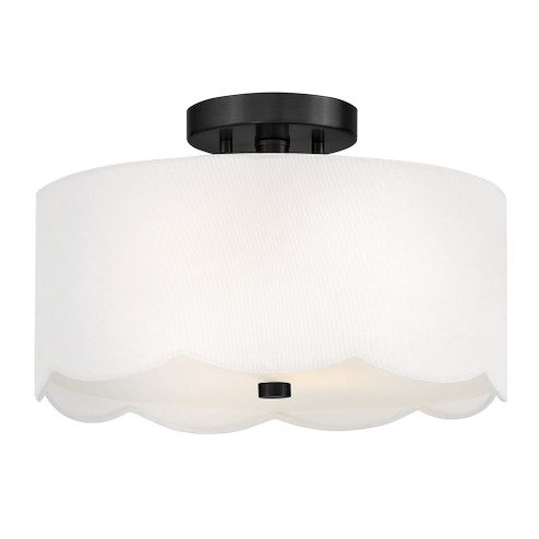 Medium Semi-Flush Mount (1118101|84381BK)
