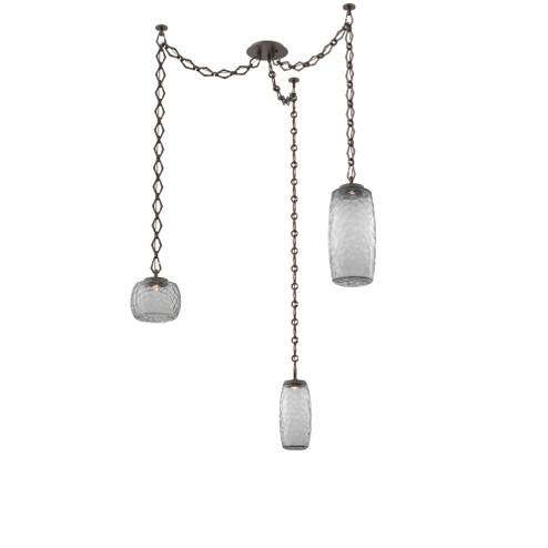 Vessel Round Chain 3pc Swag Multi-Pendant (1289|SNB0091-03-FB-S-CH1-L1)