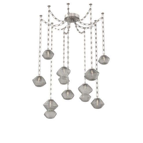 Mesa Round Chain 9pc Swag Multi-Pendant (1289|SNB0089-09-BS-S-CH3-L1)