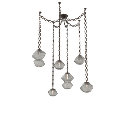 Mesa Round Chain 6pc Swag Multi-Pendant (1289|SNB0089-06-FB-S-CH2-L3)