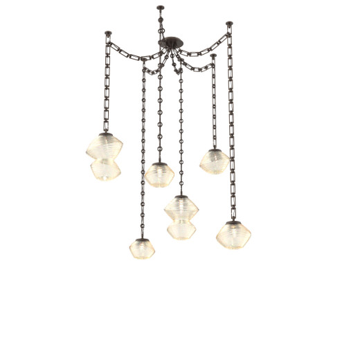 Mesa Round Chain 6pc Swag Multi-Pendant (1289|SNB0089-06-FB-A-CH3-L3)