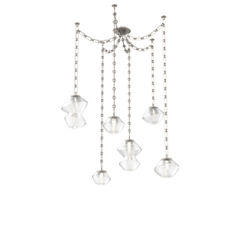 Mesa Round Chain 6pc Swag Multi-Pendant (1289|SNB0089-06-BS-C-CH3-L3)