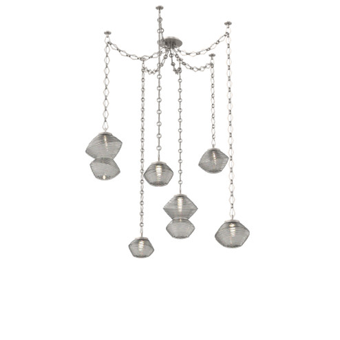 Mesa Round Chain 6pc Swag Multi-Pendant (1289|SNB0089-06-BS-S-CH1-L1)