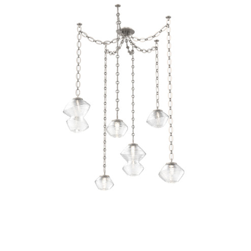 Mesa Round Chain 6pc Swag Multi-Pendant (1289|SNB0089-06-BS-C-CH2-L1)