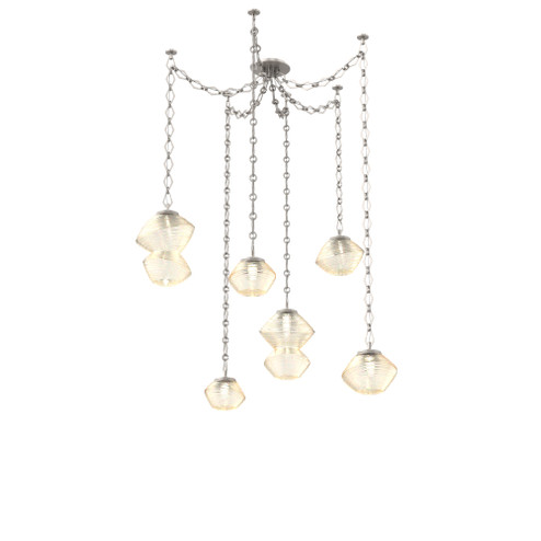 Mesa Round Chain 6pc Swag Multi-Pendant (1289|SNB0089-06-BS-A-CH1-L3)