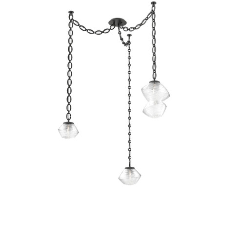 Mesa Round Chain 3pc Swag Multi-Pendant (1289|SNB0089-03-MB-C-CH2-L3)