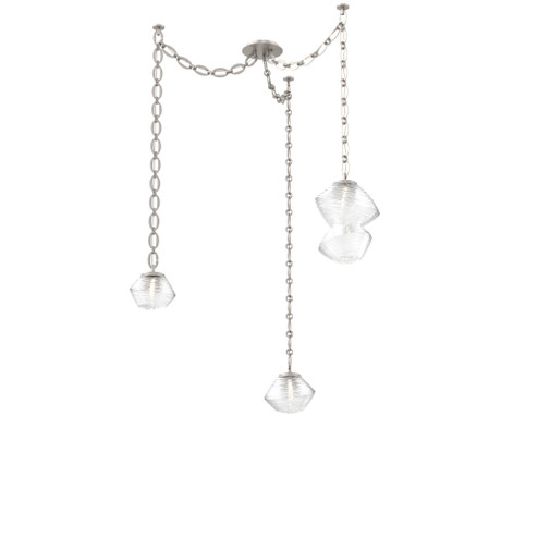 Mesa Round Chain 3pc Swag Multi-Pendant (1289|SNB0089-03-BS-C-CH2-L3)