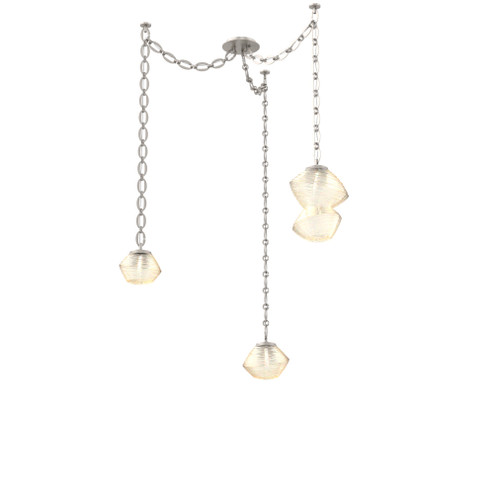Mesa Round Chain 3pc Swag Multi-Pendant (1289|SNB0089-03-BS-A-CH2-L3)