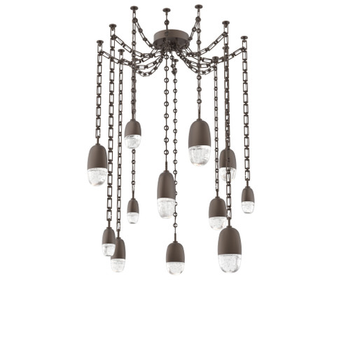 Pebble Round Chain 12pc Swag Multi-Pendant (1289|SNB0079-12-FB-PC-CH3-L1)