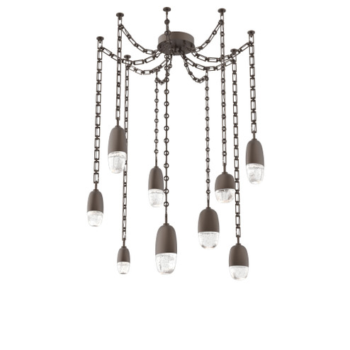 Pebble Round Chain 9pc Swag Multi-Pendant (1289|SNB0079-09-FB-PC-CH3-L3)