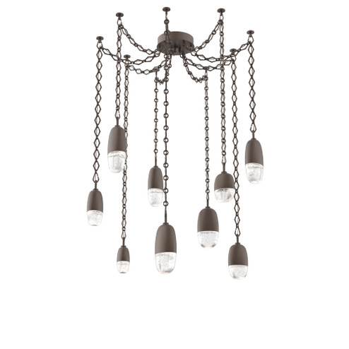 Pebble Round Chain 9pc Swag Multi-Pendant (1289|SNB0079-09-FB-PC-CH1-L3)
