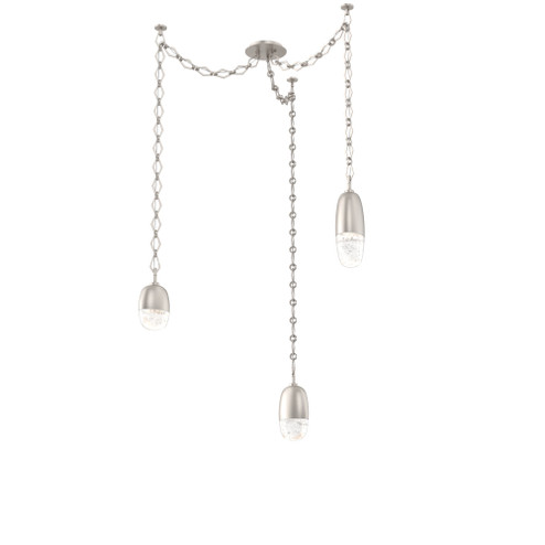 Pebble Round Chain 3pc Swag Multi-Pendant (1289|SNB0079-03-BS-PC-CH1-L1)