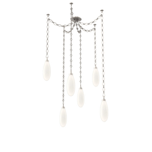 Fiori Round 6pc Swag Multi-Pendant Chain (1289|SNB0071-06-BS-WL-CH1-L3)