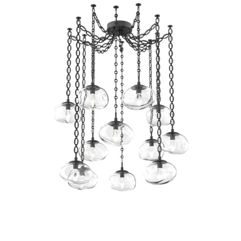 Nova Round 12pc Swag Multi-Pendant Chain (LED) (1289|SNB0068-12-MB-GC-CH2-L3)