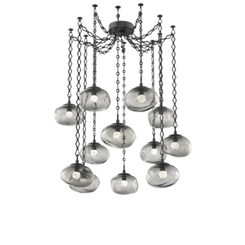 Nova Round 12pc Swag Multi-Pendant Chain (LED) (1289|SNB0068-12-MB-FS-CH1-L3)