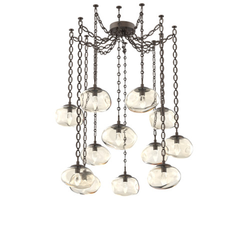 Nova Round 12pc Swag Multi-Pendant Chain (LED) (1289|SNB0068-12-FB-GA-CH2-L3)