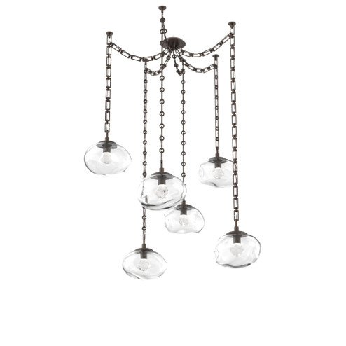 Nova Round 6pc Swag Multi-Pendant Chain (LED) (1289|SNB0068-06-FB-ZC-CH3-L1)