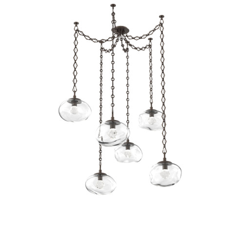 Nova Round 6pc Swag Multi-Pendant Chain (LED) (1289|SNB0068-06-FB-ZC-CH1-L1)