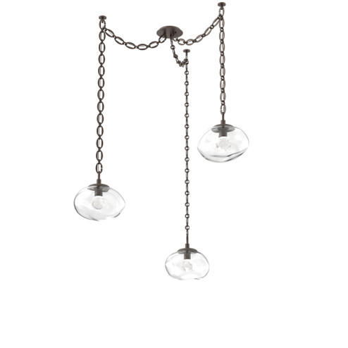 Nova Round 3pc Swag Multi-Pendant Chain (LED) (1289|SNB0068-03-FB-ZC-CH2-L3)