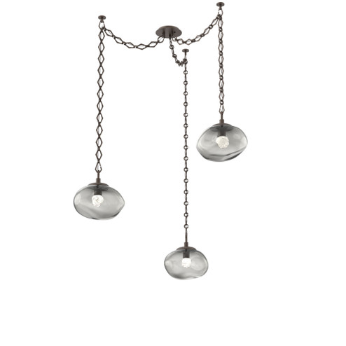 Nova Round 3pc Swag Multi-Pendant Chain (LED) (1289|SNB0068-03-FB-FS-CH1-L1)