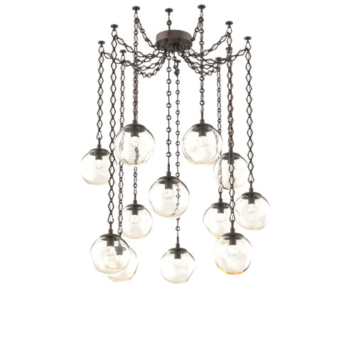 Aster Round 12pc Swag Multi-Pendant Chain (LED) (1289|SNB0066-12-FB-FA-CH1-L1)