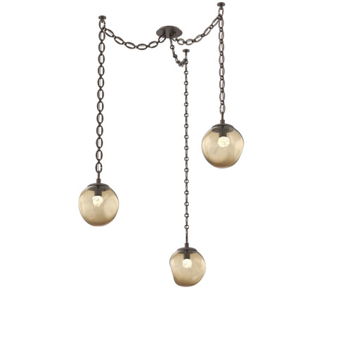 Aster Round 3pc Swag Multi-Pendant Chain (LED) (1289|SNB0066-03-FB-FB-CH2-L1)