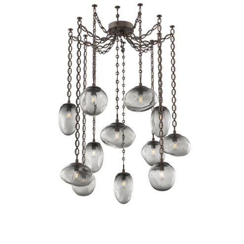 Cosmos Round 12pc Swag Multi-Pendant Chain (Bulb) (1289|SNB0065-12-FB-S-CH2-E2)