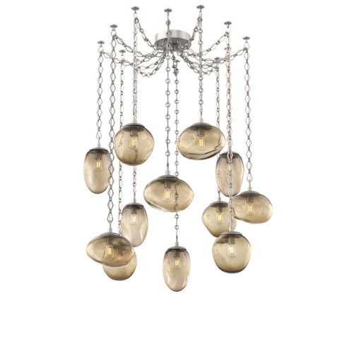 Cosmos Round 12pc Swag Multi-Pendant Chain (Bulb) (1289|SNB0065-12-BS-B-CH1-E2)