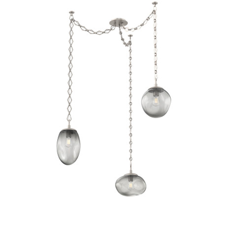 Cosmos Round 3pc Swag Multi-Pendant Chain (Bulb) (1289|SNB0065-03-BS-S-CH1-E2)