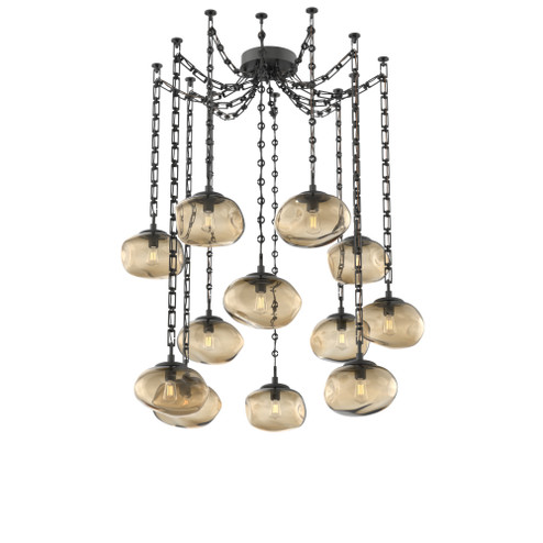 Nova Round 12pc Swag Multi-Pendant Chain (Bulb) (1289|SNB0064-12-MB-B-CH3-E2)