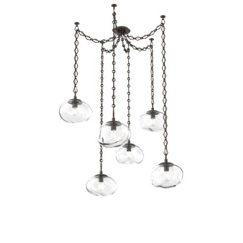 Nova Round 6pc Swag Multi-Pendant Chain (Bulb) (1289|SNB0064-06-FB-C-CH1-E2)