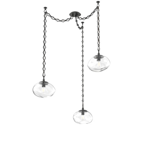 Nova Round 3pc Swag Multi-Pendant Chain (Bulb) (1289|SNB0064-03-MB-C-CH1-E2)