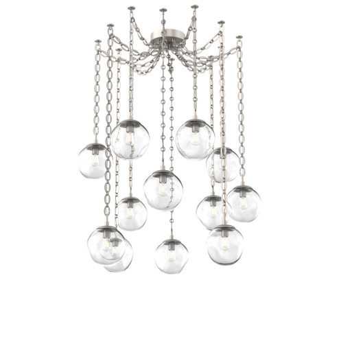 Aster Round 12pc Swag Multi-Pendant Chain (Bulb) (1289|SNB0062-12-BS-C-CH2-E2)